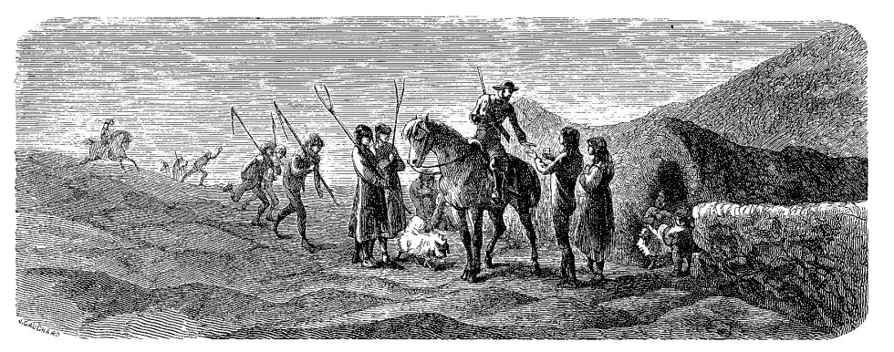 Woodcut from Doré. Purely illustrative