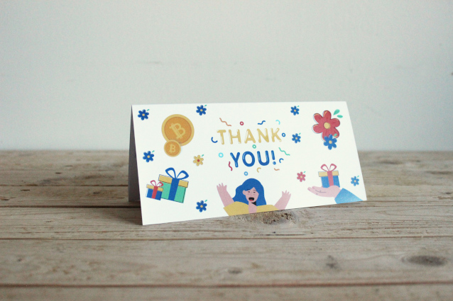 An example of a card I'm selling